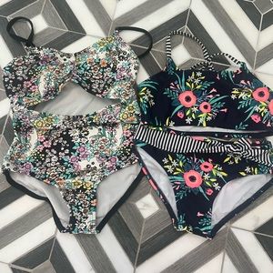 Bundle! 2 swim for the price of 1! Both girls Small 6/6x. Cat and Jack/ArtClass